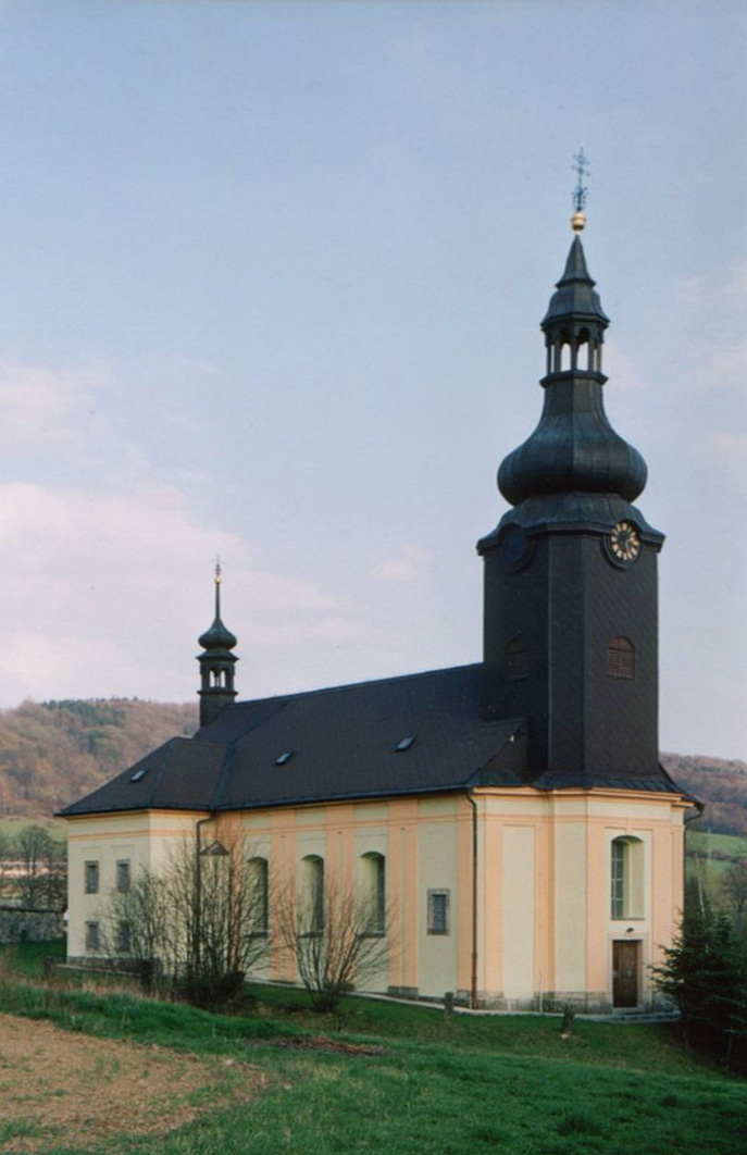 Kerhartice, kostel sv. Máří Magdalény